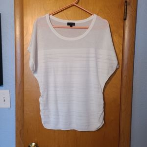 The Limited White Knit Short Sleeve Top